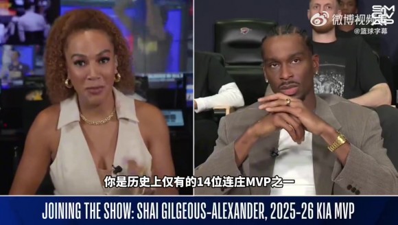 历史第14位连庄MVP!亚历山大:能和传奇们并列总是一种荣誉